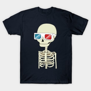 Skeleton 3D Glasses T-Shirt